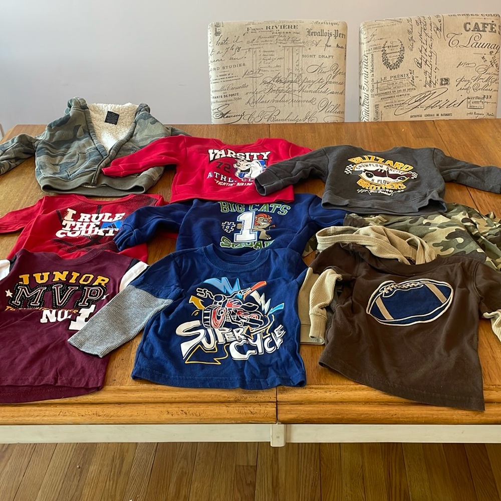 Large lot of long sleeve top 24 months